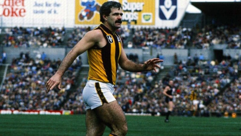 Leigh Matthews playing for the Hawthorn Hawks